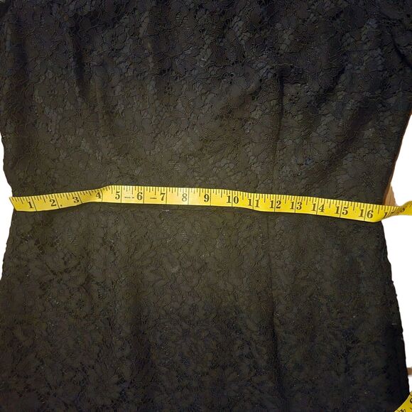 J. Crew Black Dress 12 Lace Shift Corp Core Witchy Vampire Goblin Renaissance - Picture 8 of 12